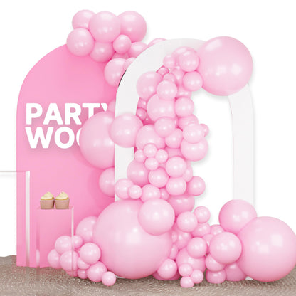 PartyWoo Light Pink Balloons 100 pcs Different Sizes of 36 18 12 10 5 Inch Pastel Baby Pale Pink Balloon Arch Kit Garland for Baby Shower Valentine's Day Princess Birthday Party Decorations Pink-Y48