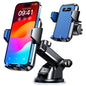 VANMASS【85+LBS Strongest Suction & Military-Grade Ultimate Car Phone Mount【Patent & Safety Certs】 Cell Phone Holder for Dash Windshield Vent for iPhone 17 Pro Max Automobile Accessory Kits,Ink Black