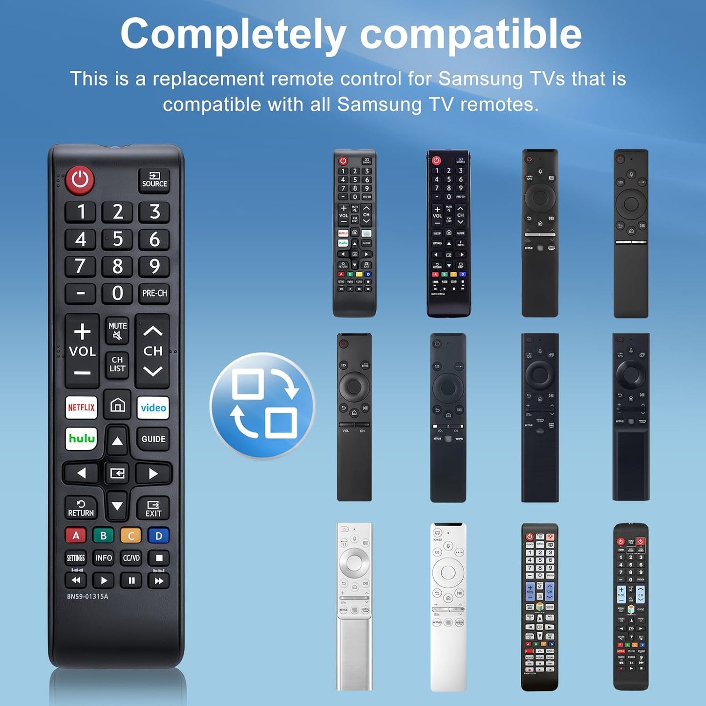 【Pack of 2】 New Universal Remote for All Samsung TV Remote