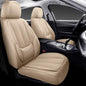 Coverado Car Seat Covers 5 Pieces, Full Set Universal Seat Covers for Cars, Waterproof Nappa Leather Auto Seat Protectors with Head Pillow, Car Interiors Fit for Most Sedans SUV Pick-up Truck, Black