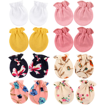 8 Pairs: White, Pink, Peach, Yellow, Floral