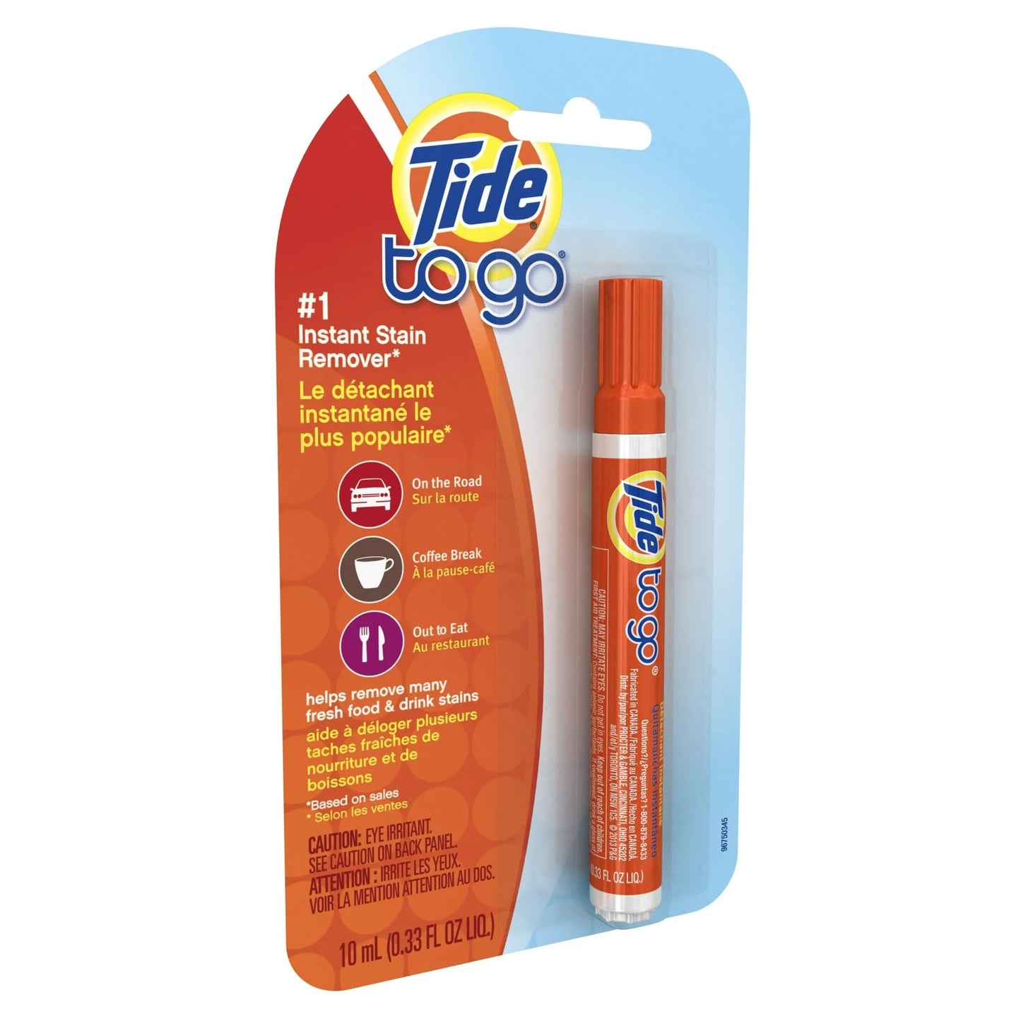 Tide Pen Fleckenentferner für Kleidung, Tide To Go Pen, Sofort-Fleckenentferner Stift & Fleckenreiniger, Tragbar & Reisefreundlich, 3 Stück (1er Pack)