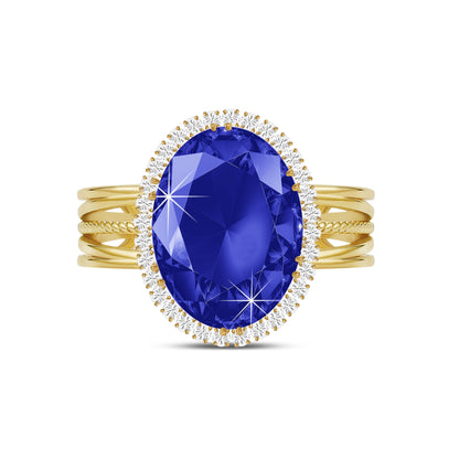 Linawe Birthstone Chunky Adjustable Rings for Women, Gold/Silver/Rose Gold Statement Rings, Imitation Diamond Fake Gemstone Crystal Cocktail Ring, Cubic Zirconia Costume Jewelry