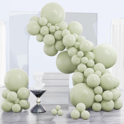 PartyWoo White Balloons 140 pcs Different Sizes of 18 12 10 5 Inch White Balloons Arch Kit Garland for Wedding Baby Shower Birthday Bridal Shower Graduation Engagement Party Decorations White-Y13
