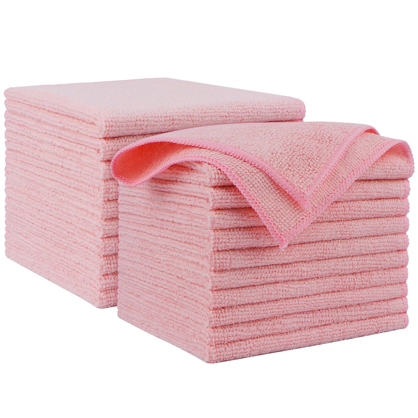 AIDEA Microfiber Cleaning Cloth, 50PK, Microfiber Towels for Cars, Premium Wash Cloths, Dusting Cloth Cleaning Rags, Absorbent Towels for SUVs, House, Kitchen, Window, Cleaning Supplies12×12"
