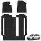 3W Floor Mats for Toyota Tacoma 2024 2025 2026 Double Cab Auto Tran(Not Fit Hybrid & XtraCab), TPE All Weather Custom Fit Floor Liner for Tacoma TRD/SR/SR5/limited Car Liners.