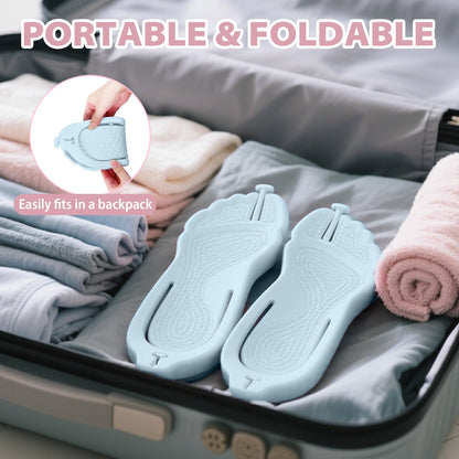 Rosoz Flip Flops for Women Men Foldable Travel Slippers Lightweight Shower Shoes Non-Slip Quick-Dry Bathroom Camp Beach Sandals