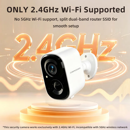 2.5K Wireless Home Security Cameras 2-Pack, Outdoor WiFi Non-Subscription AI Person Detection, 4MP Color Night Vision, Full Duplex 2-Way Audio, IP66 Waterproof Battery Powered, U.S. AWS Cloud