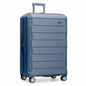 Traveler's Choice Pagosa Hardshell Expandable Luggage with Spinner Wheels, Slate Blue, 3-Piece Set (22/27/30)
