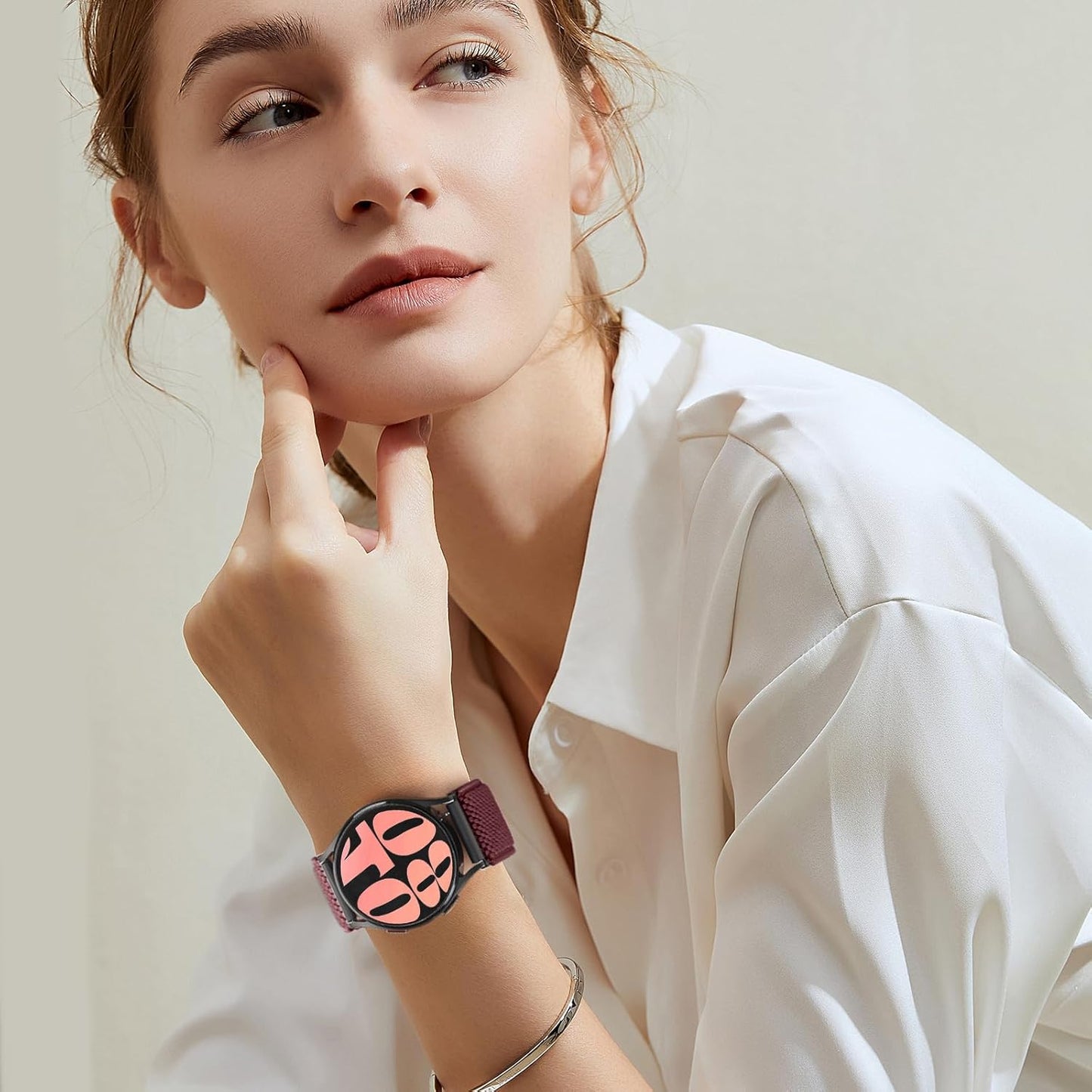Runostrich Schnellverschluss-Nylon-Uhrenarmband - Breitenwahl - 18mm, 19mm, 20mm, 22mm, 24mm elastische Uhrenarmbänder verstellbares dehnbares Solo Loop Sport Nylon Ersatzarmband für Damen Herren, 3 Stück