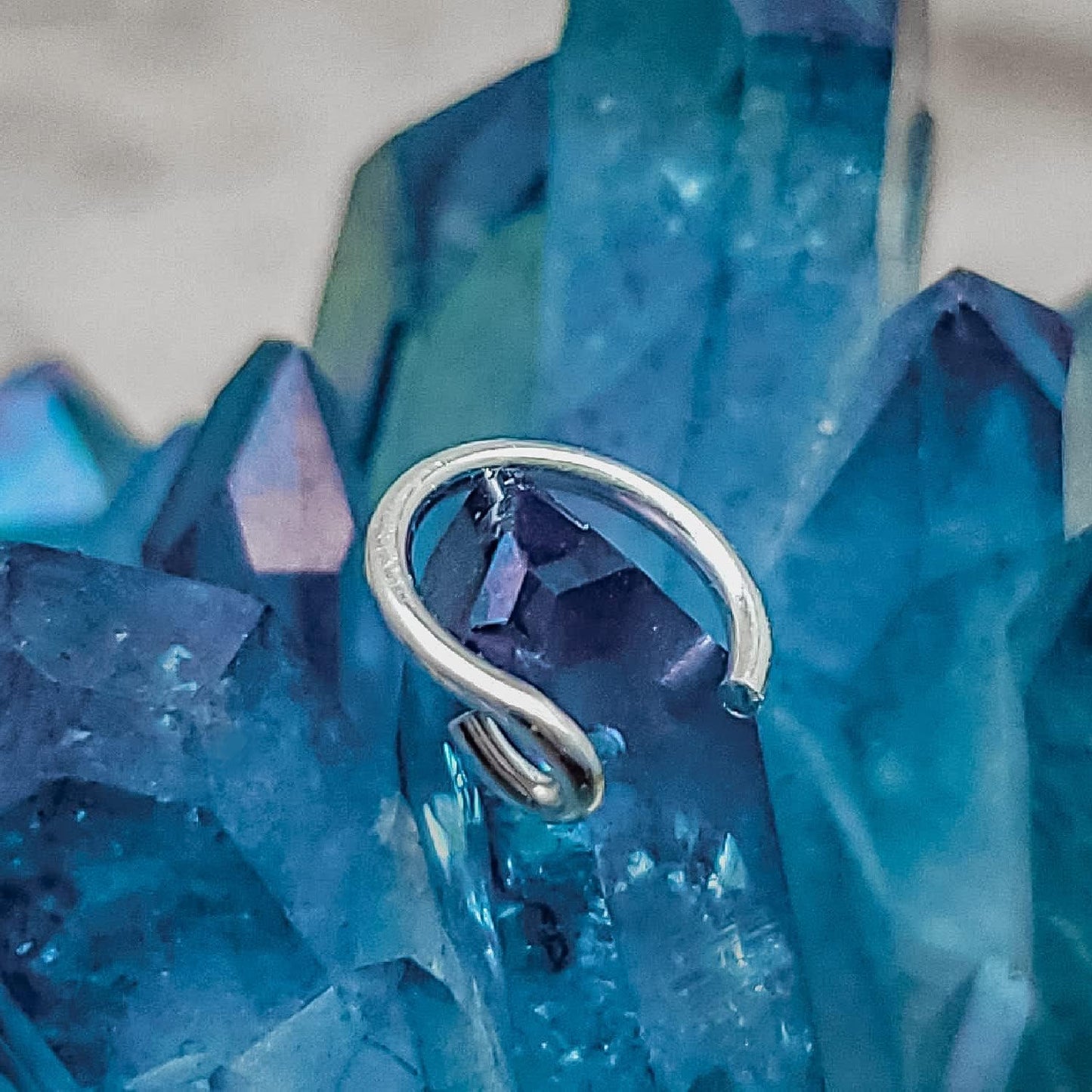 Effortless Style with EnCharmed's 925 Sterling Silver Fake Clip on Nose Ring