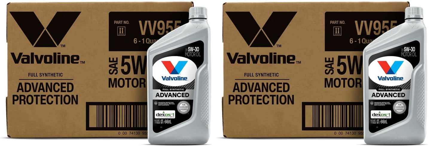 Valvoline Advanced Full Synthetic SAE 0W-20 Motor Oil 5 QT