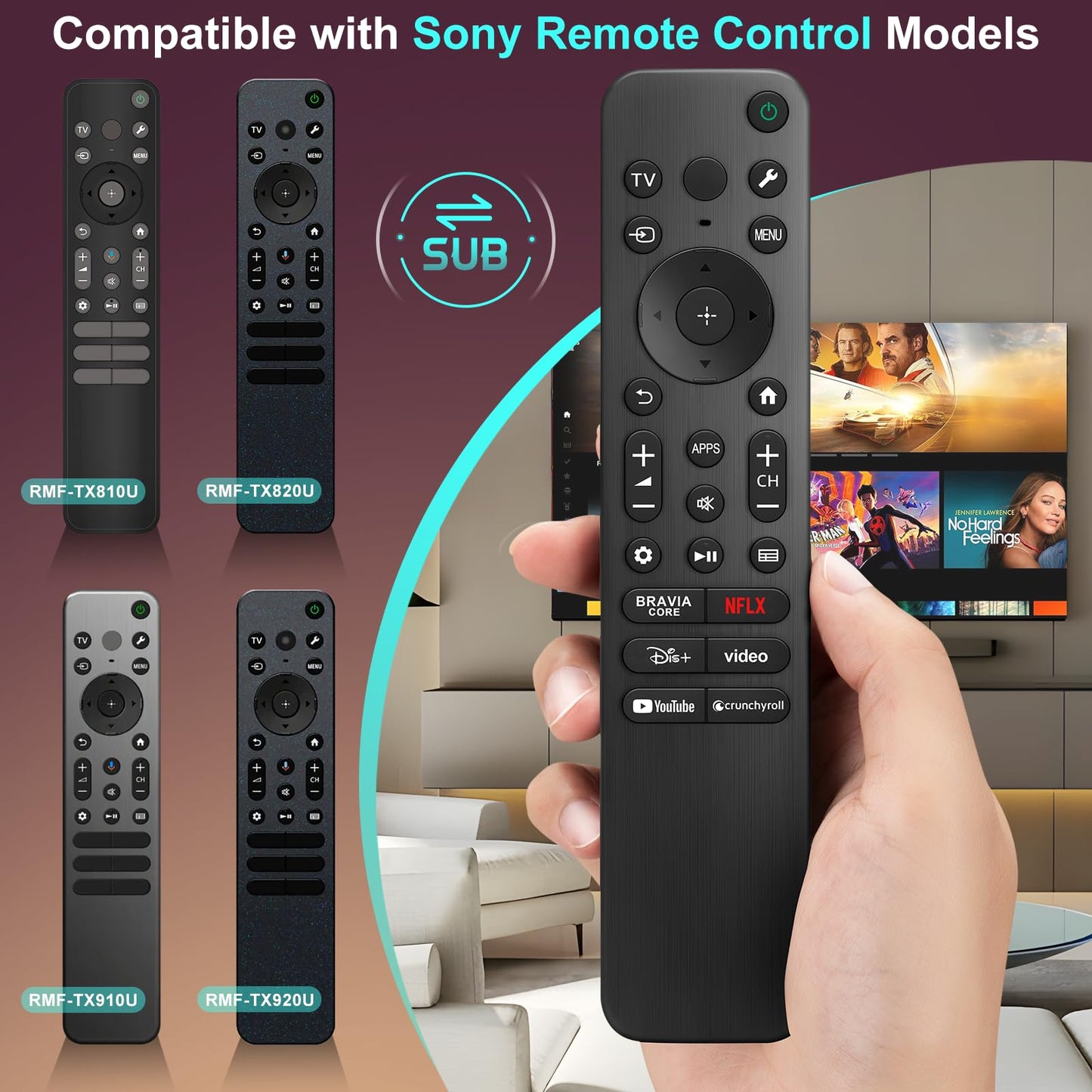 Magic Remote for LG-Smart-TV-Remote-Control-Replacement with Pointer and Voice Function,Compatible with LG 2021/2022/2023/2024 UHD OLED QNED NanoCell 4K 8K Smart TV