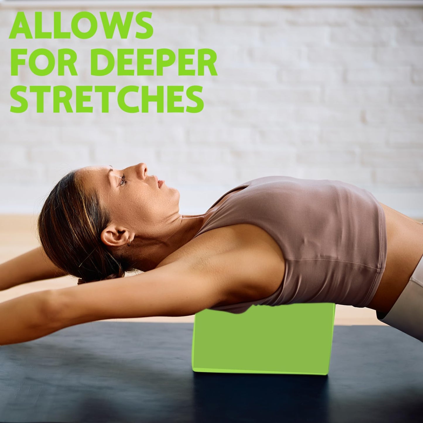 MBKHFLL (Lila-2er-Pack) Yoga-Block – Stützender latexfreier EVA-Schaumstoff – Weiche, rutschfeste Oberfläche mit abgeschrägten Kanten für Yoga, Pilates, Meditation – Yoga-Zubehör für Stabilität, Gleichgewicht, Vertiefung von Dehnungen