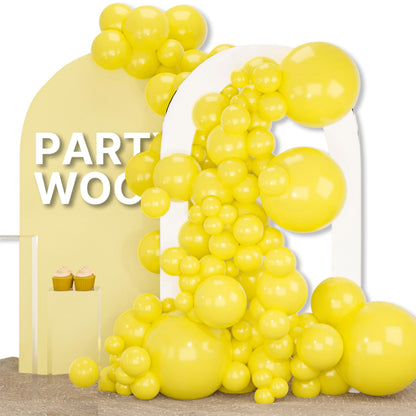 PartyWoo White Balloons 155pcs Different Sizes Pack of 18 12 10 5 Inch Matte White Latex Balloon Arch Kit Garland for Wedding Bridal Graduation Baby Shower Birthday Party Decorations White-Y13
