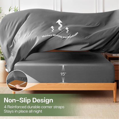 Slip into Luxury: MR&HM's Ultra-Soft Bamboo Fitted Sheet