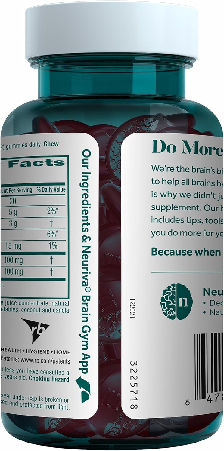 Neuriva Neuriva Brain Performance - Original Gummies 12/50 Ct., Strawberry, 50 Count