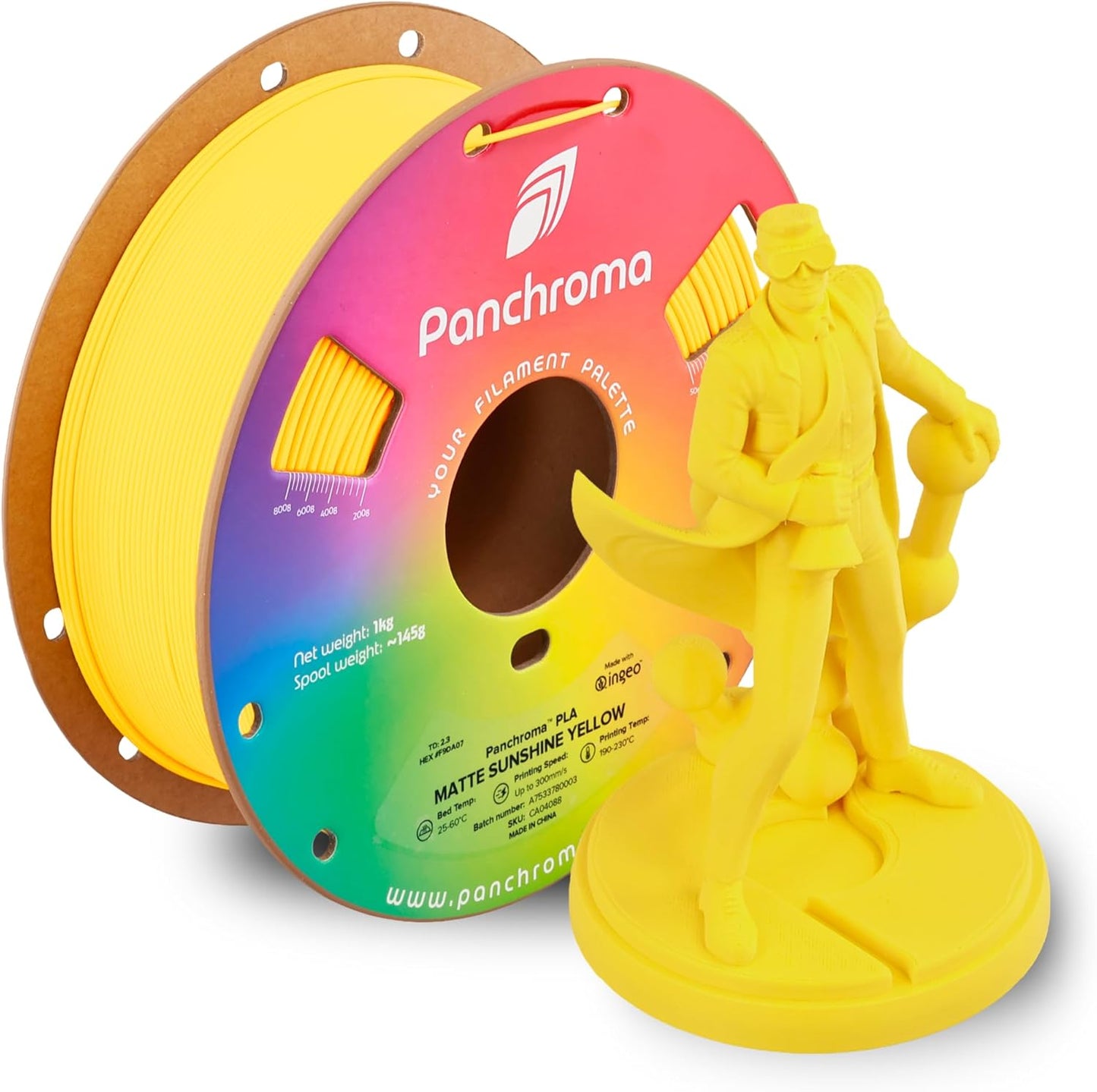 1kg - Matte120 - 1.75mm Matte Sunshine Yellow