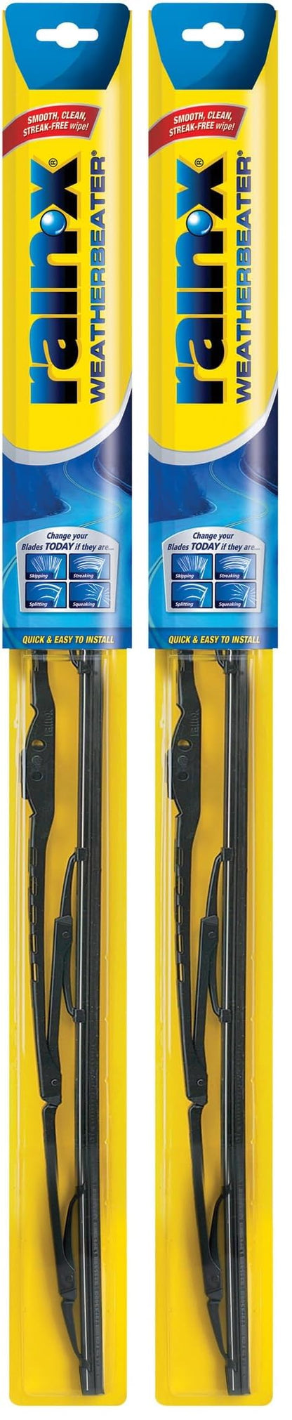 Rain-X 820149 WeatherBeater Wiper Blades, 22" Windshield Wipers (Pack of 2), Automotive Replacement Windshield Wiper Blades That Meet Or Exceed OEM Quality And Durability