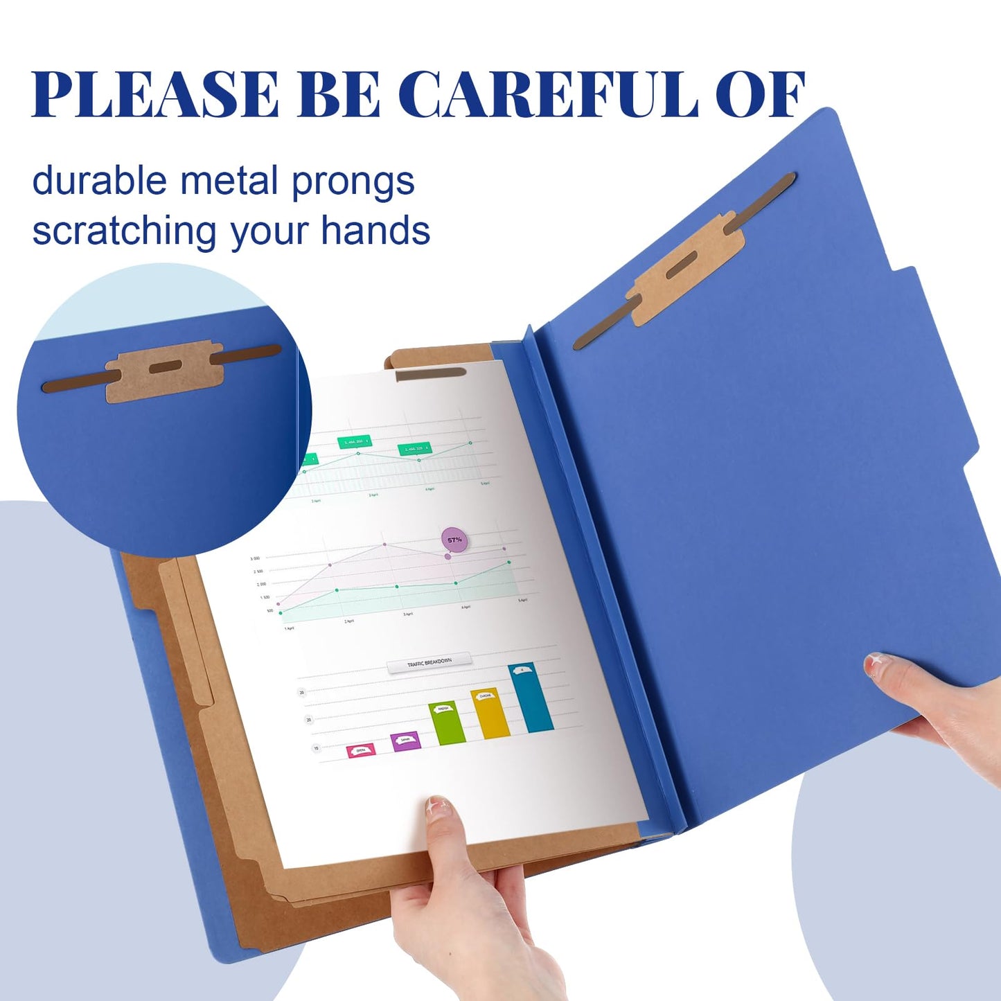 Skyygemm 24 Pcs Classification Folders Letter Size, 3 Divider Pressboard File Folder with Fasteners, Expanding File Organizer Bulk for School Teachers, Office Employee, Coworker, Staff (Yellow)