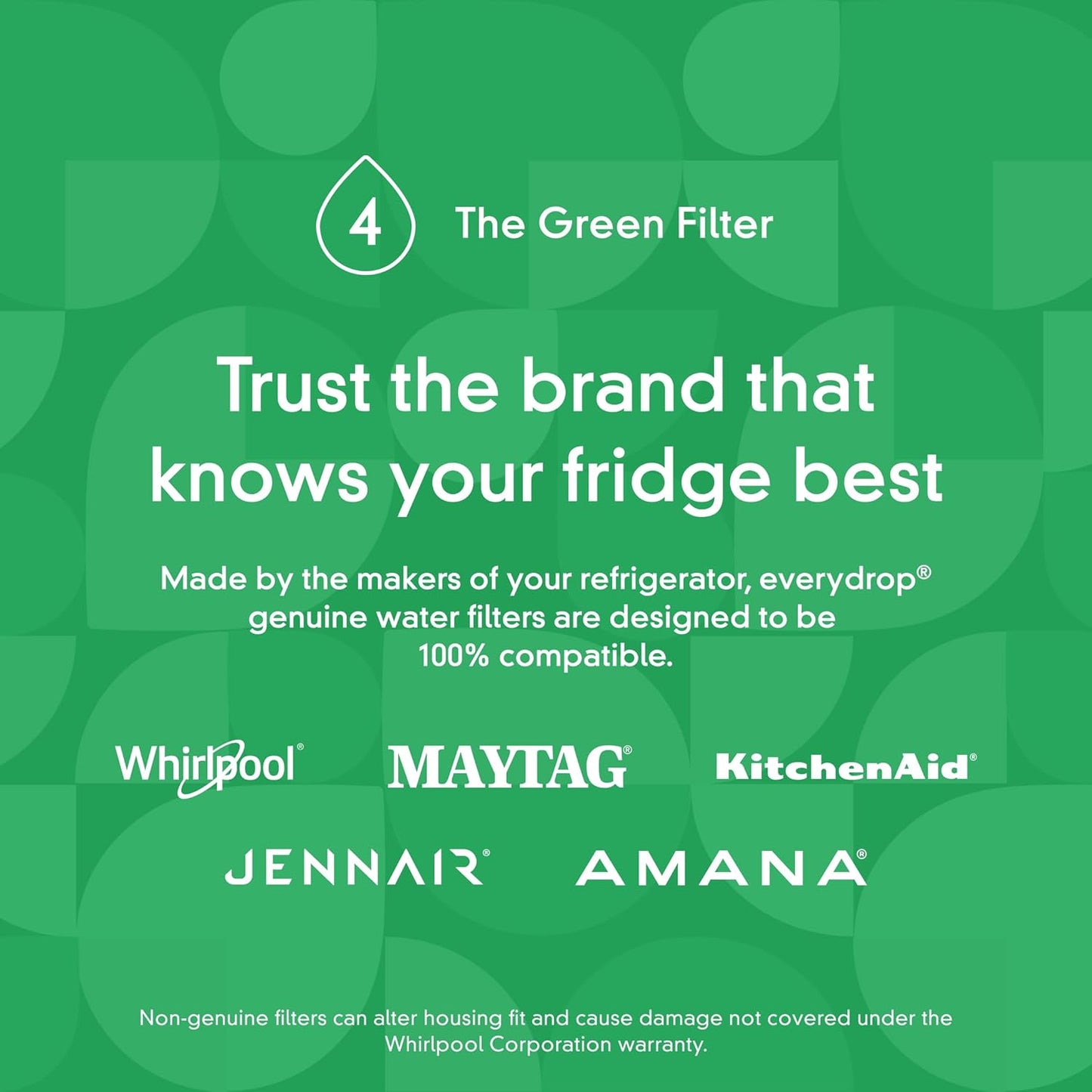Clean Drinking Water Made Easy with everydrop by Whirlpool Ice and Water Refrigerator Filter 4