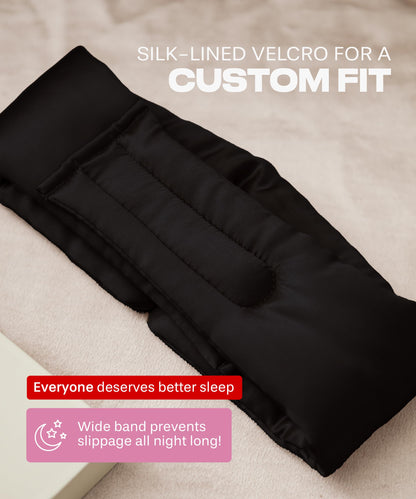 SUNDAYSILKS™ Exclusive Mulberry Silk Sleep Mask | Soft Eye Covers, Blackout Sleeping Mask for Women & Men | Silk Eye Mask for Sleep, Travel, and Relaxation | Antifaz para Dormir [Nude Champagne]