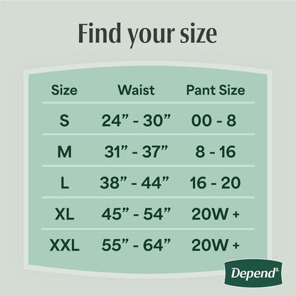 Depend Fresh Protection Adult Diapers for Women