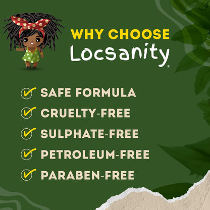 Loc Spray - Locsanity Daily Moisturizing Refreshing Spray for Dreadlocks, Locs, Sisterlocks