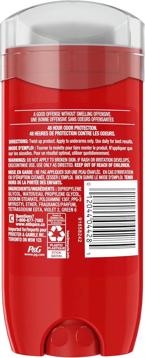 Old Spice High Endurance Deodorant für Herren, Aluminiumfrei, Pure Sport Duft, 107 g
