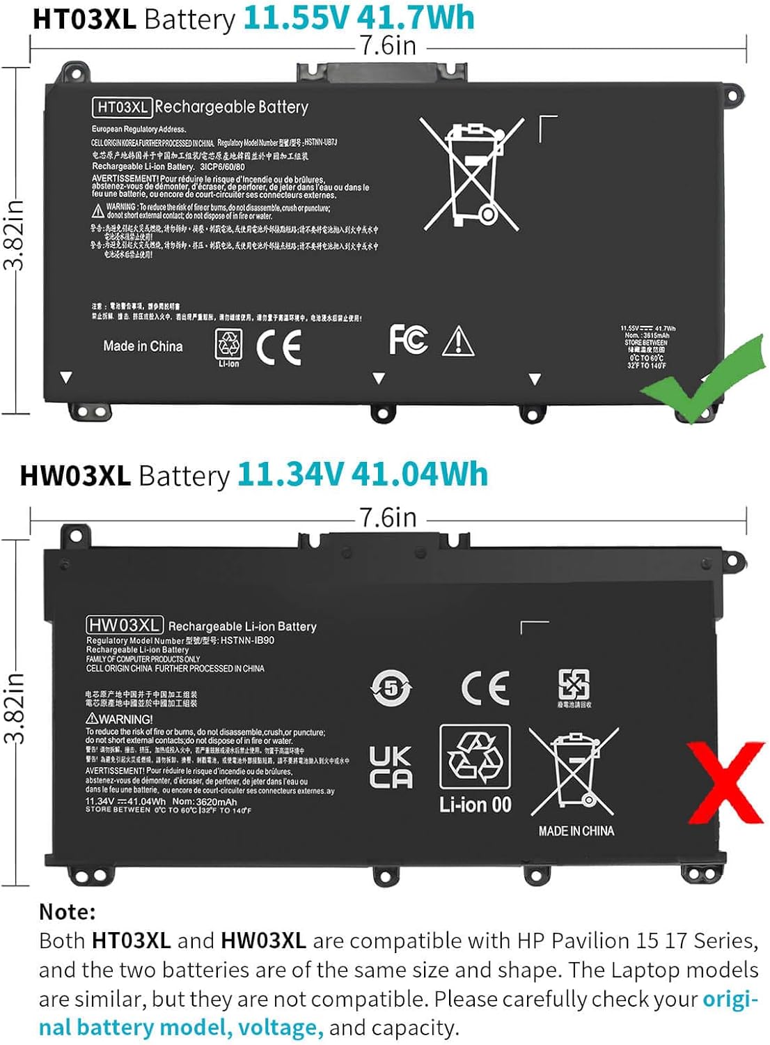 HT03XL Laptop Battery for HP Pavilion Series - A Reliable Replacement