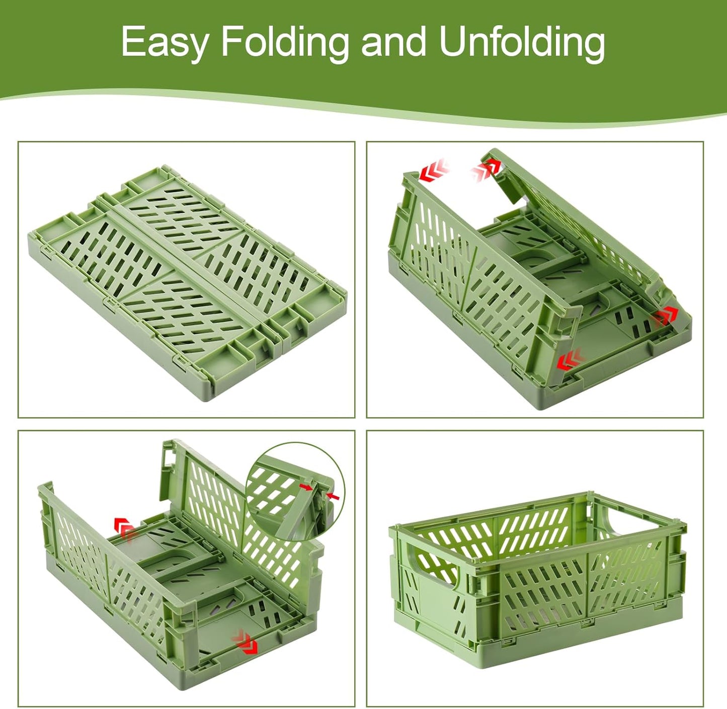 HUUSMOT 6-Pack Small Pastel Plastic Storage Baskets: A Colorful Solution for Clutter-Free Spaces