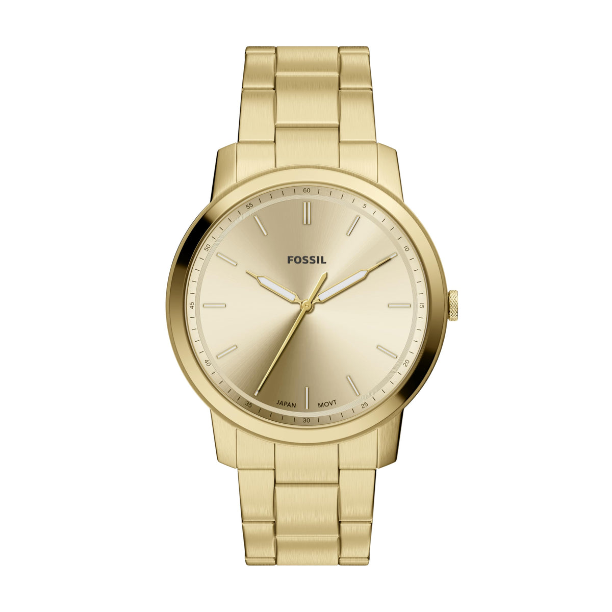 Fossil Men's Minimalist Quartz Stainless Steel Three-Hand Watch for Men