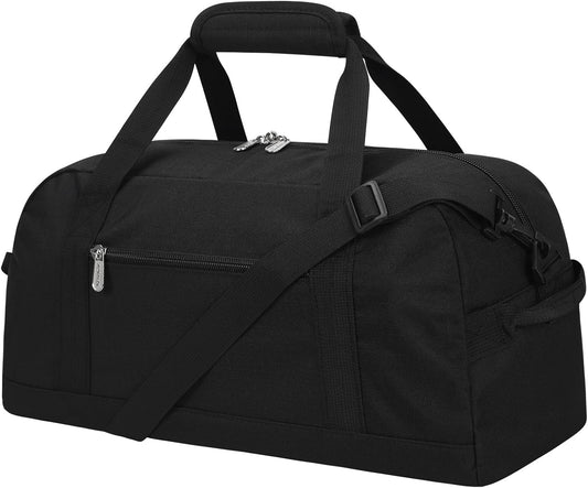 Small Gym Bag 18 inch Carry On Duffel Bag for Weekender Travel Sport-Black