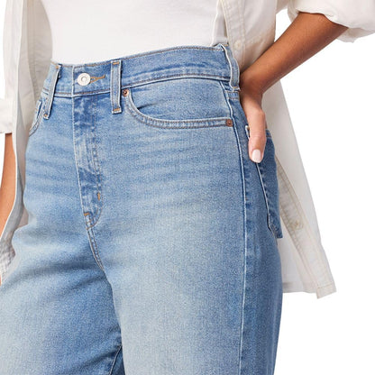 Levi Strauss Signature Womens Heritage High-Rise Loose Straight Jeans