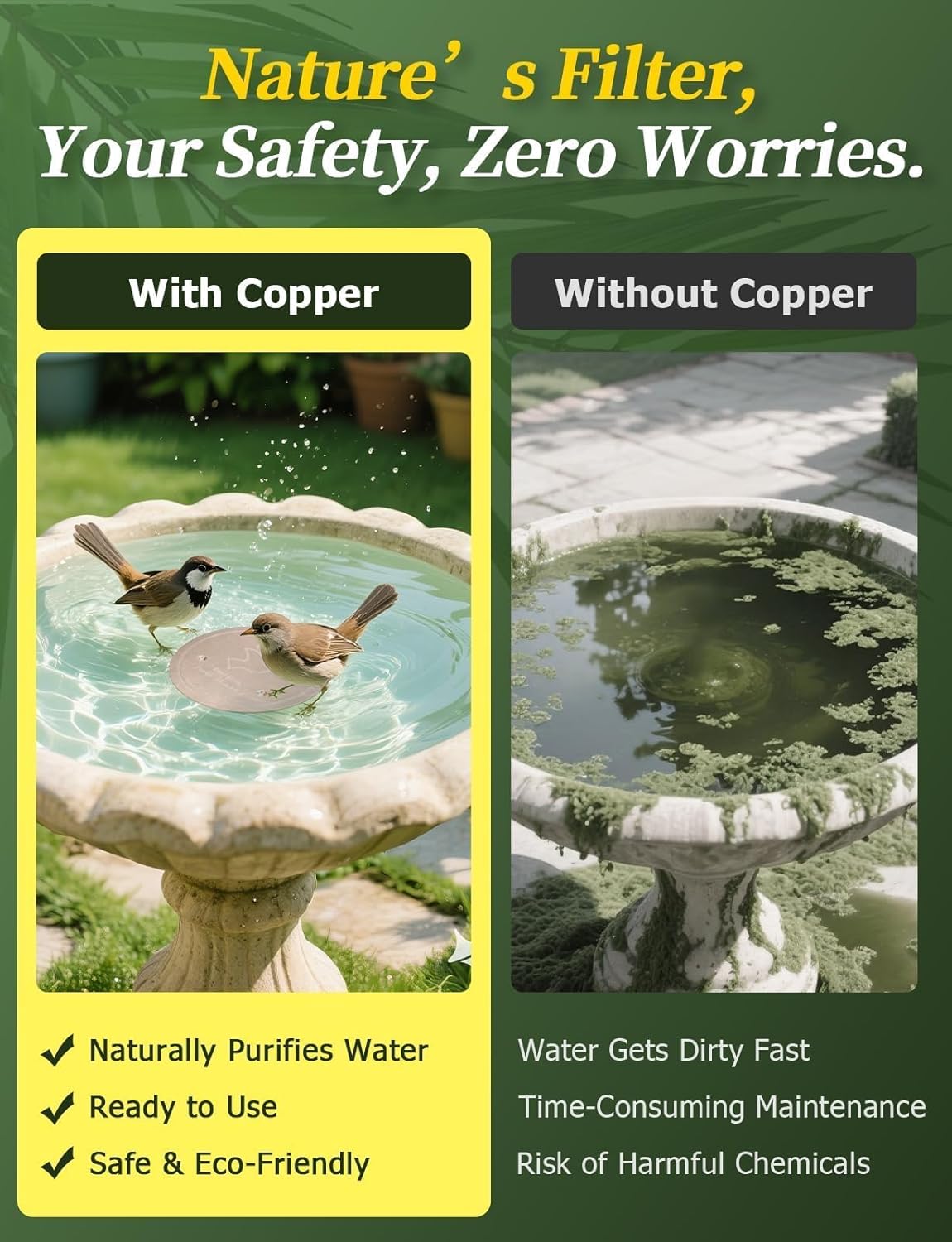 Mellbree Bird Bath Copper Disc: A Game-Changer for Clean Water