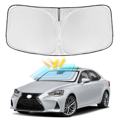 for Toyota Tacoma 2016-2023 2024 2025 2026 Sun Shade Sunshade Windshield Cover - 4 Layers Front Window Shade Custom Fit Tacoma 2Dr 4Dr Pickup Sun Visor 240T Shade Blocks UV Rays Car Accessories