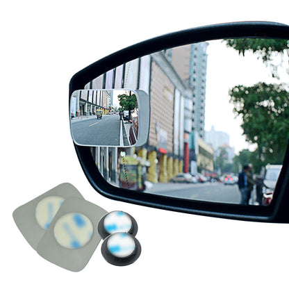 Ampper Blind Spot Mirror, 2" Round HD Glass Frameless Convex Rear View Mirror, Pack of 2