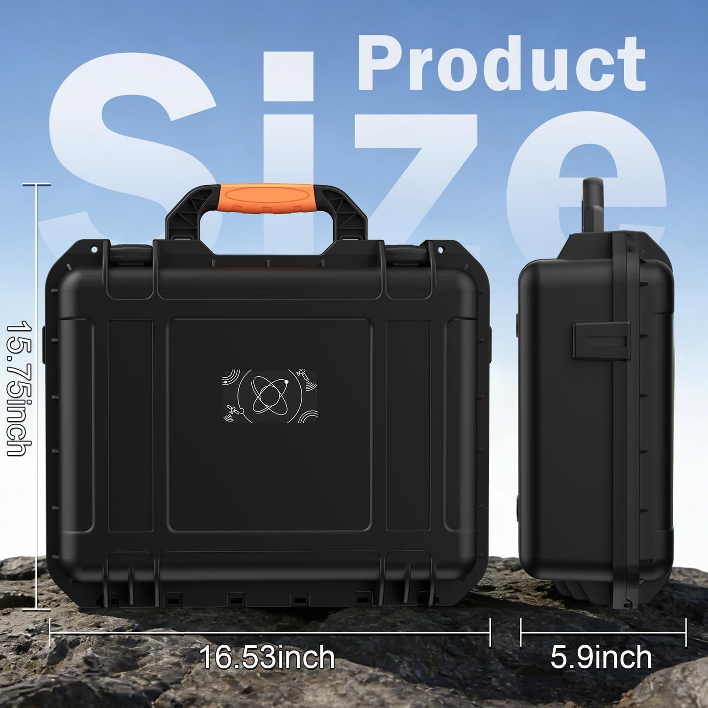 IP67 Waterproof Case for Starlink Mini, Hard Carrying Case for Starlink Mini Dish with Precision Cut Foam, Shockproof Travel Bag for Camping, RV, Hiking, Green