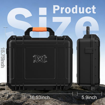 IP67 Waterproof Case for Starlink Mini, Hard Carrying Case for Starlink Mini Dish with Precision Cut Foam, Shockproof Travel Bag for Camping, RV, Hiking, Green