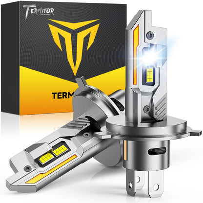 Termitor 2026 Upgraded H13/9008 Light Bulbs, 100,000LM 15X Ultra-Bright, 6500K Pure White 9008/H13 Fog Light Off-Road Conversion Kits, Easy Plug-N-Play Installation, IP68 Waterproof, Pack of 2