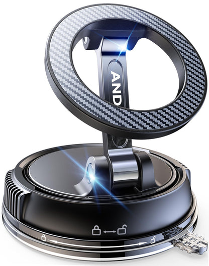 ANDERY Car Phone Holder for Magsafe [78+LBS Strongest Suction & 2400gf Strongest Magnetic] 360° Adjustable Car Phone Mount, Phone Holders for Your Car for iPhone 17-12 & All Phones, Father Gifts