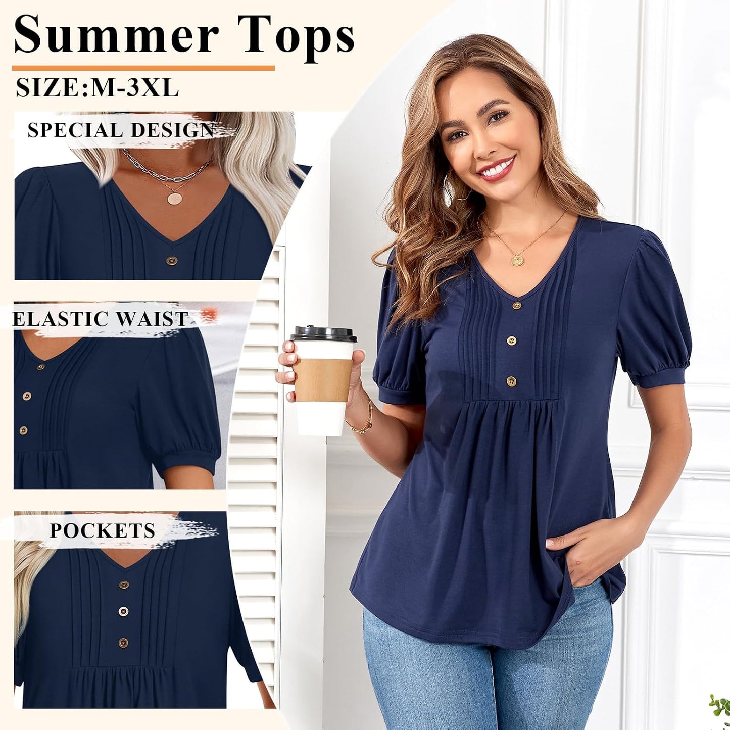 Findsweet Women's Summer Tunic Tops: A Perfect Blend of Style and Comfort