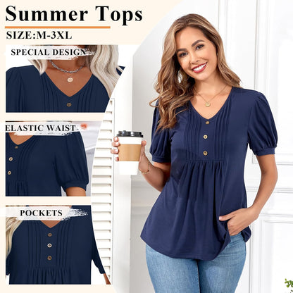 Findsweet Women's Summer Tunic Tops: A Perfect Blend of Style and Comfort