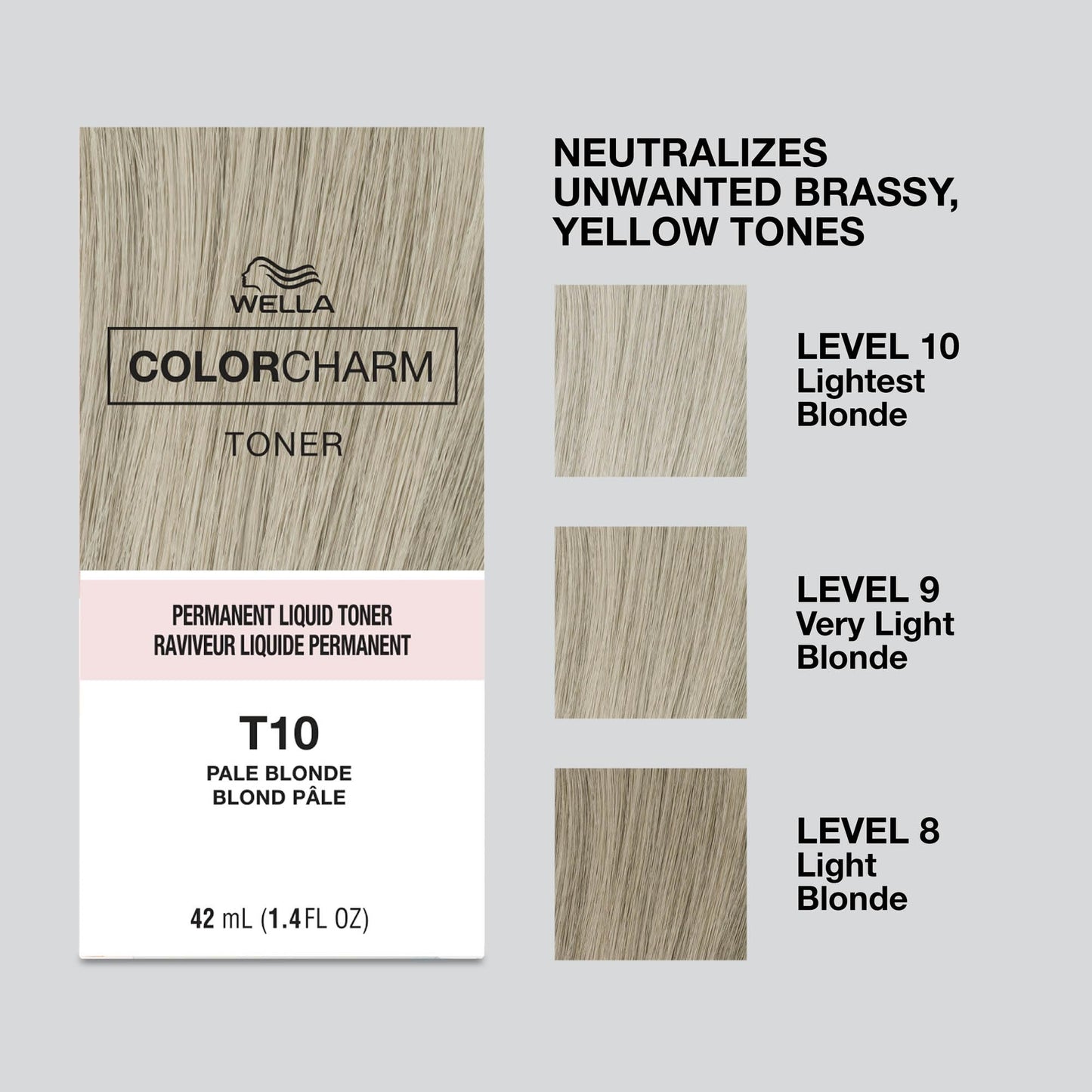 COLORCHARM Permanente Flüssigtönungen | Neutralisiert Gelbstich | Frei von Parabenen | Vegan | T18 Hellstes Aschblond | 41 ml