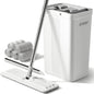 White Bucket #2124 + 60" Flat Mop + 5 Pads