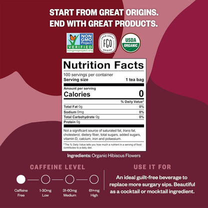 FGO Organic Hibiscus Tea: A Soothing, Eco-Friendly Brew