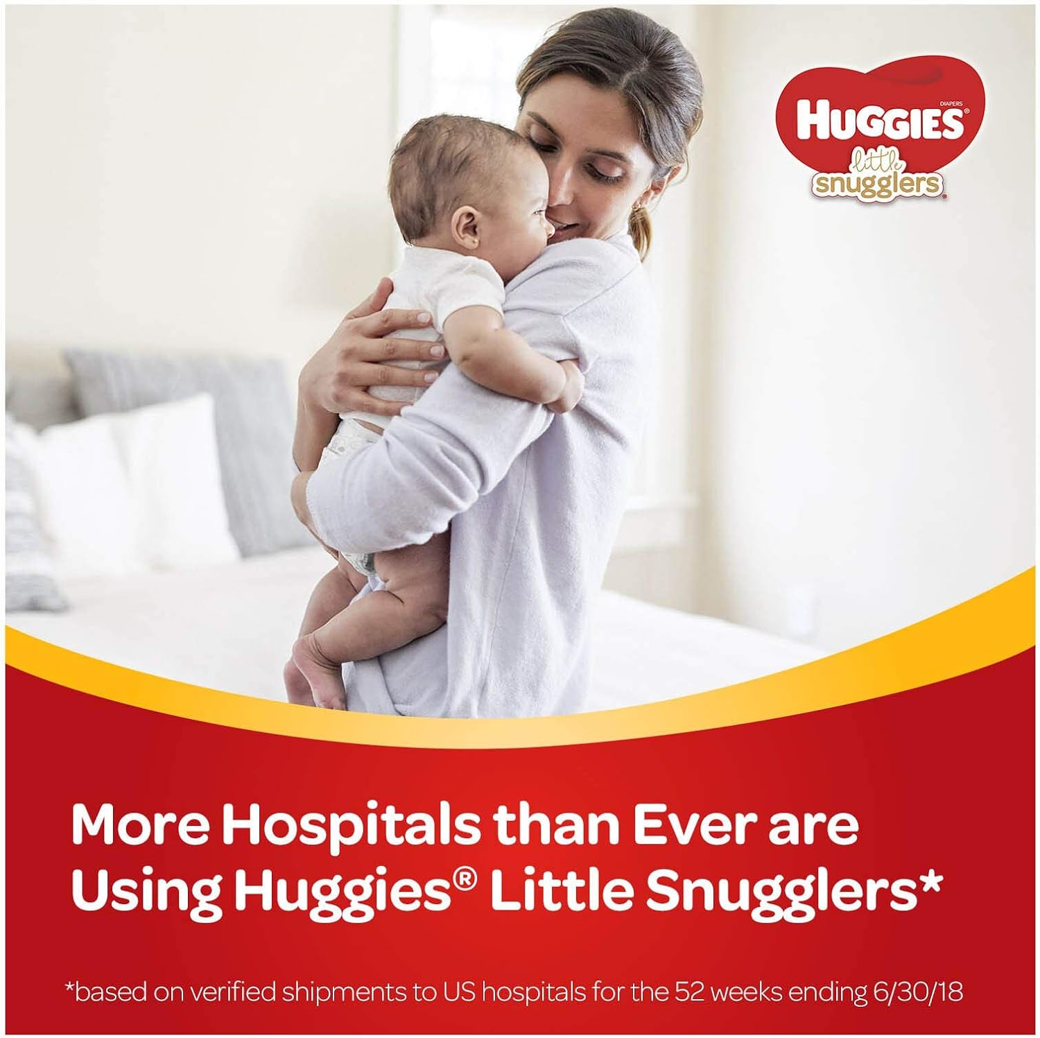 HUGGIES Newborn Diapers - HUGGIES Little Snugglers Disposable Baby Diapers, 84ct, Giga Pack