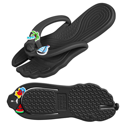 Rosoz Flip Flops for Women Men Foldable Travel Slippers Lightweight Shower Shoes Non-Slip Quick-Dry Bathroom Camp Beach Sandals