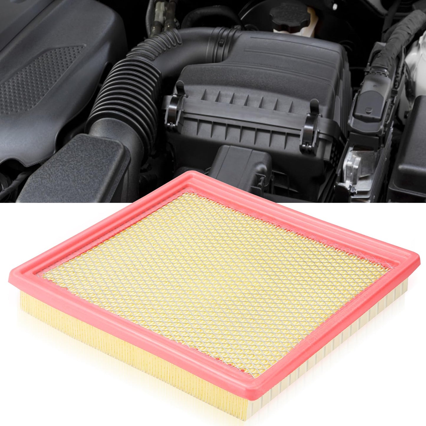 CA10262 Engine Air Filter Fit Ford Expedition/F150/F250/F350 (2007-2021) & Lincoln Navigator Replaces FA1883, 7C3Z9601A, A35642