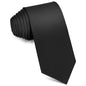 Men's Ties Solid Pure Color 3.15" (8CM) Necktie Black Ties For Men